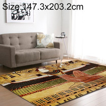 Retro Mat Flannel Velvet Carpet Play Basketball Game Mats Baby Crawling Bed Rugs, Size:147.3x203.2cm(Dance Tribe)