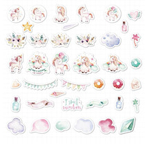 TH001-22 6 Sets Japanese Paper Decoration Hand Account DIY Sticker(Fantasy)