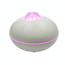 LED Watermark Remote Control Projection Starry Sky Light Laser Projection Light Atmosphere Night Light(White)