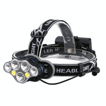 YWXLight 7 LEDs 7000K High-power Strong Light USB Rechargeable Outdoor Fishing Waterproof Headlight (Headlamp+USB Cable)