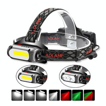 TG-TD113 T6+COB Head-Mounted USB Charging Rotating Multi-Function Headlight White Red And Green Three Light Sources Headlight (With Charging Set)