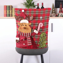 Christmas Decoration Linen Chair Cover(Elk)