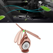 Car Aromatherapy Rotating Balance Dragonfly Creative Perfume Decoration(Rose Gold)