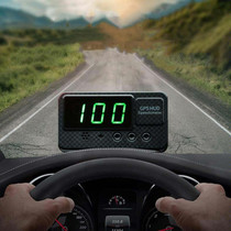 Kingneed C60S 3inch Car HUD Head-up Display Car Universal GPS Satellite Speedometer Speeding Alarm Speeding Alarm / GPS Satellite Speed Measurement(Black)