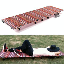 Outdoor Folding Camping Mat Single Bed Portable Aluminium Alloy Sleeping Bed, Size: 180x61x14cm (Red)