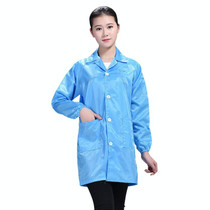 Electronic Factory Anti Static Blue Dust-free Clothing Stripe Dust-proof Clothing, Size:XXL(Blue)