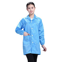 Electronic Factory Anti Static Blue Dust-free Clothing Stripe Dust-proof Clothing, Size:XL(Blue)