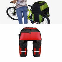 Mountain Bike Bicycle Rear Shelf Bag Camel Bag(Black Red)