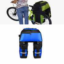 Mountain Bike Bicycle Rear Shelf Bag Camel Bag(Black Blue)