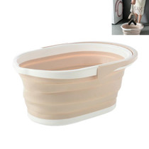 Rectangle Mop Cleaning Bucket For Household Foldable Mop Bucket(Beige)