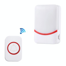 CMF1188 Home Music Remote Control Wireless Doorbell with 38 Ringtones & Colorful Flashing Lights + Ringtones / Ringtones / Colorful Flashing Lights 3-Modes (White)