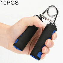 10 PCS A Type 4.5mm Chrome-plated Fingerprint Two-color Cotton Sleeve Grip(Blue)