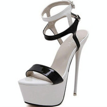 Sexy Nightclub Super High Heels, Size:38(White)