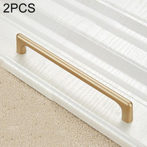 2 PCS 9011-160 Modern Simple Cabinet Door Handle Drawer Wardrobe Zinc Alloy Handle (Gold)