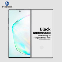 PINWUYO 9H 3D Hot Bending Tempered Glass Film for Galaxy Note10Black