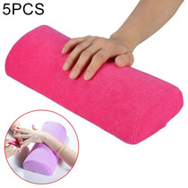 5 PCS Soft Hand Rests Washable Hand Cushion Sponge Pillow Holder Arm Rests Nail Art Manicure Hand Pillow Cushion(Rose)