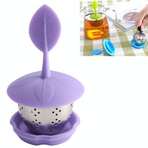 Stainless Steel Silicone Hanging Tea Bag Tea Strainers (Purple)