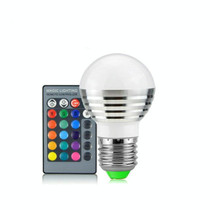 3W RGB LED Bulb 16 Color Magic Night Lamp Dimmable Stage Light with 24-keys Remote Control E27