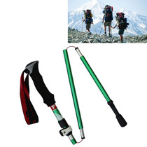5 Node Portable Foldable Aluminium Alloy Alpenstocks Trekking Poles, Folding Length : 28.5CM (Green)
