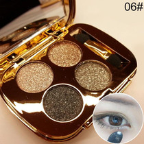 Professional  Eye Makeup Eyeshadow Palette Gold Smoky Cosmetics Makeup Palette Diamond Bright Glitter Eye Shadow(6)