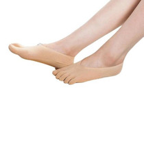 5 Pairs  Female Socks Five Toe Sock Slippers Invisibility for Solid Color Crew Socks(Skin Color)