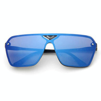 Retro Fashion Sunglasses Men and Women Coloured Lense Sun Glasses(Blue)