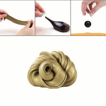 DIY Plasticine Slime Magnetic Rubber Mud Stress Reducer Anti-Anxiety Bouncing Putty Magic Clay Education Toy for Kids and Adults, Small Iron Box Size: 6x2.5cm(Gold)