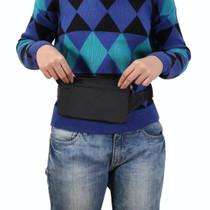 Multi-function Universal Outdoor Mobile Phone Bag Shoulder Bag Waist Bag, Size: 11 x 20cm(Black)