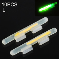 10 Packs OCEAN SUN Clip-On Luminous Float Night Fishing Light Stick, L, Fits Rod Tip 2.7-3.2mm