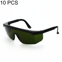 10 PCS Laser Protection Glasses Goggles Working Protective Glasses (Dark Green)