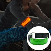 LED Flash Safety Reflective Nylon Light Rechargeable Sports Wrist Belt(Yellow)