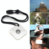 Multifunctional Survival Emergency Rescue Reflective Signal Mirror Hiking Outdoor Tool with Whistle