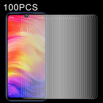 100 PCS 0.26mm 9H 2.5D Tempered Glass Film for Xiaomi Redmi Note 7