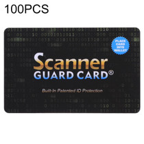 100 PCS Scanner Guard Card RFID Blocking Card, Built-in Patented ID Protection