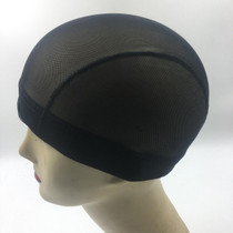 Wig Cap Elastic Mesh Dome Cap(Black)