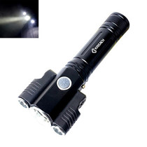 KS-739 USB Charging Waterproof T6+XPE Fixed Focus LED Flashlight with 4-Modes & 18650 lithium battery