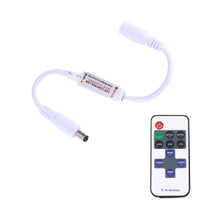 Mini Single Color LED Controller with 11 Keys RF Remote Control, DC 5-24V(White)