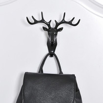 2 PCS European-Style Rural Pendant Deer Head Wall Hanging Clothes Hook, Random Color Delivery