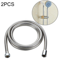2 PCS 2m Flexible Stainless Steel Showerhead Hose Pipe Copper Core Interface Anti Burst Bath Water Pipe