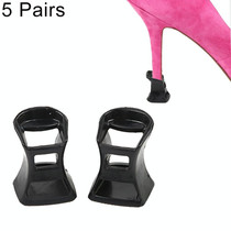 5 Pairs Hard Wearing Anti-slip PVC StoppersShoes High Heel Cover Protectors, Size: L ,Random Color Delivery