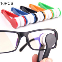 10 PCS Multifunction Portable Glasses Wipe Glasses Clean Wipe Microfiber Cleaning Cloth, Random Color Delivery