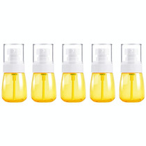 5 PCS Travel Plastic Bottles Leak Proof Portable Travel Accessories Small Bottles Containers, 30ml(Yellow)