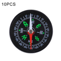10 PCS 40mm Outdoor Sports Camping Hiking Pointer Guider Plastic Compass Hiker Navigation, Random Color Delivery