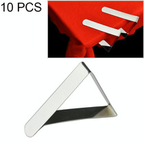 10 PCS Stainless Steel Tablecloth Clip Adjustable Triangle Clamp Holder