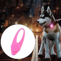 LED Night Light Pet Safety Collar Silicone Pendant (Pink)