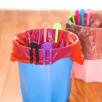 100 PCS Universal Trash Bag Fixed Clip Waste Basket Rubbish Bin Garbage Can Clamp Rubbish Clip Non-slip Garbage Bag Clip, Random Color Delivery