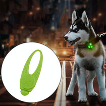 LED Night Light Pet Safety Collar Silicone Pendant (Green)