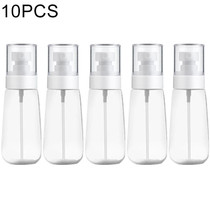 10 PCS Portable Refillable Plastic Fine Mist Perfume Spray Bottle Transparent Empty Spray Sprayer Bottle, 80ml(Transparent)