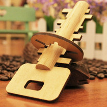 Removable Wooden Puzzle Education Toys for Children Intelligence Toy Lock Unlock Key