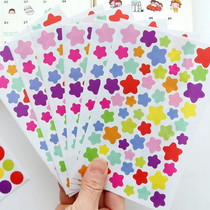 100 PCS Star Pattern Creative Children DIY Album Diary Watercolor Decorative Sticker